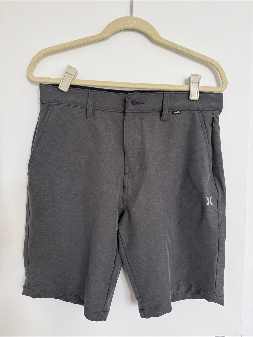 Hurley Charcoal Gray Athletic Shorts